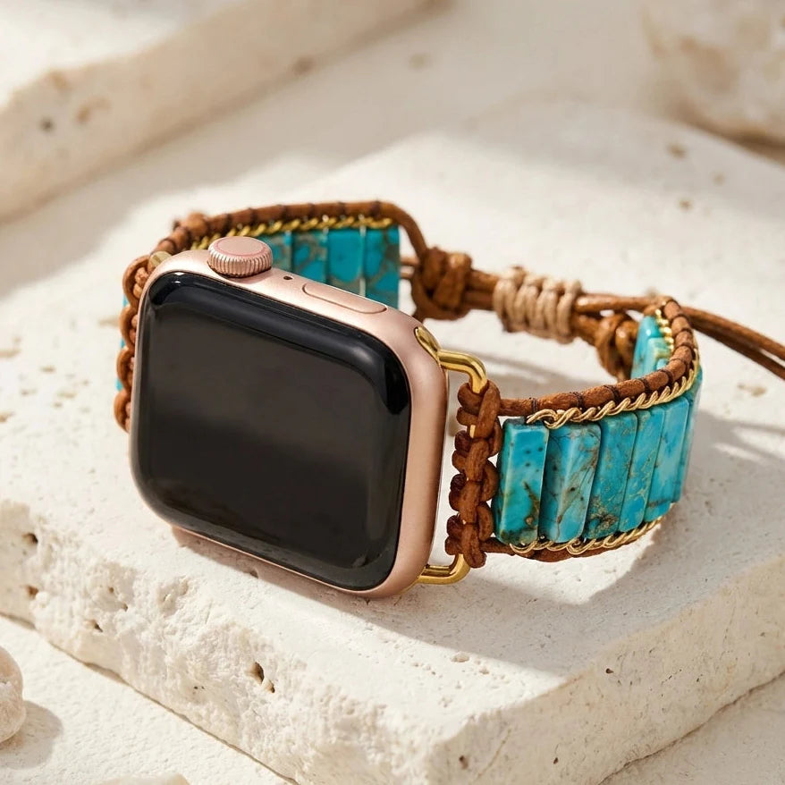 Bracelet Apple Watch Turquoise — Protection & Équilibre
