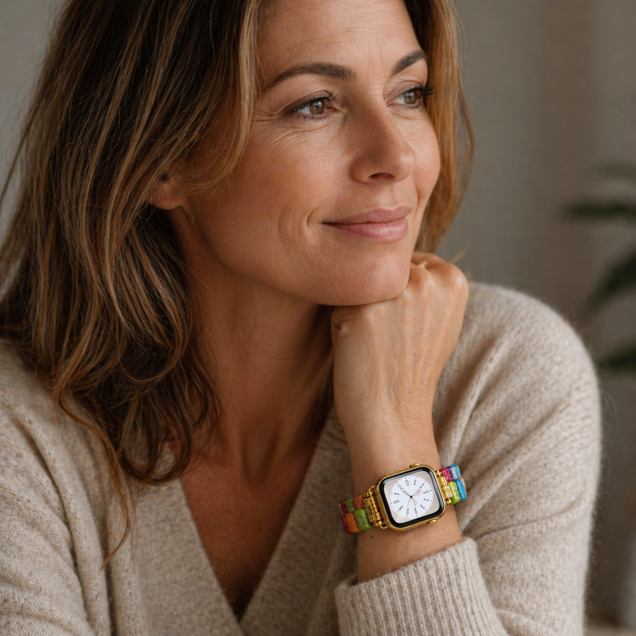 Bracelet Apple Watch Chakra Impérial — Les 7 chakras à votre poignet