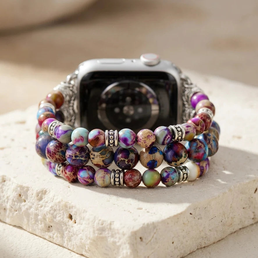 Bracelet Apple Watch Jaspe — Ancrage & Vitalité