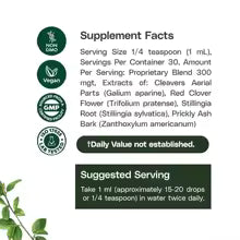 Lymphatic Drainage Drops 60ml, Nature's Roots Herbal Supplement, Edema Relief, Natural Detox & Swelling Reduction