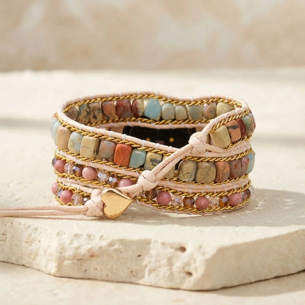 Bracelet Apple Watch Rhodochrosite — Apaisement & Amour de soi