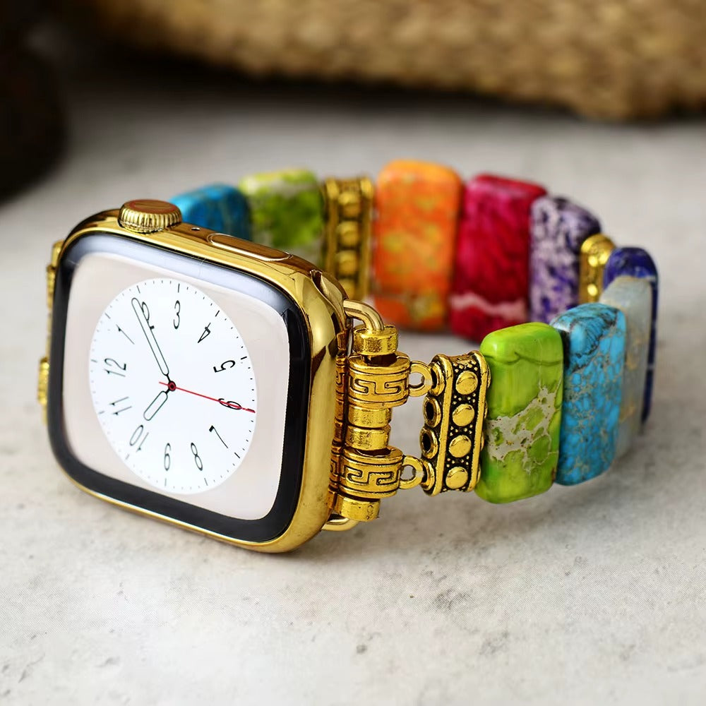 Bracelet Apple Watch Chakra Impérial — Les 7 chakras à votre poignet