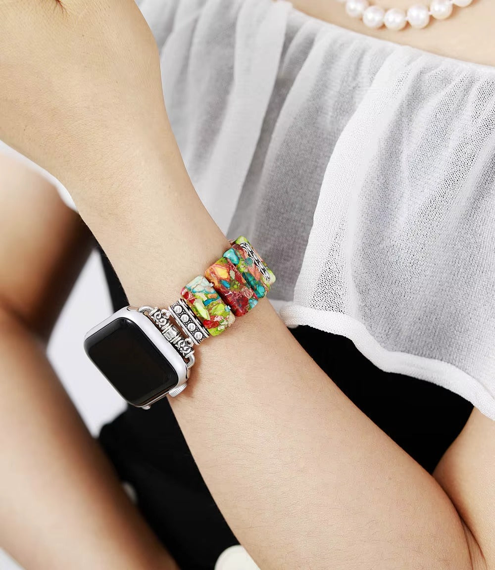 Bracelet Apple Watch Chakra Impérial — Les 7 chakras à votre poignet